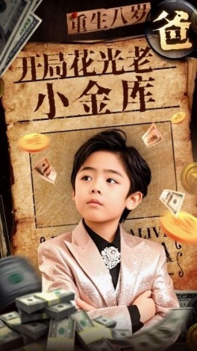 《重生八岁，开局花光老爸小金库》免费在线观看短剧高清全集完整版